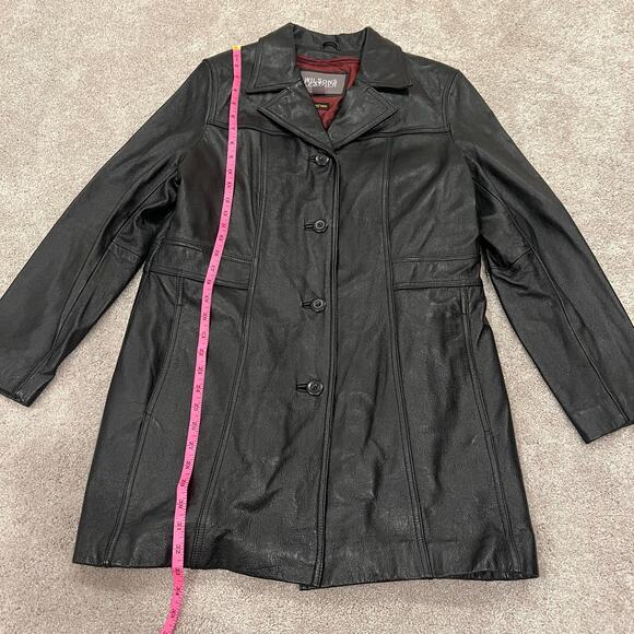 Wilsons Leather Women's Black Leather Jacket Thinsulate Insulation Size Large - Picture 9 of 11